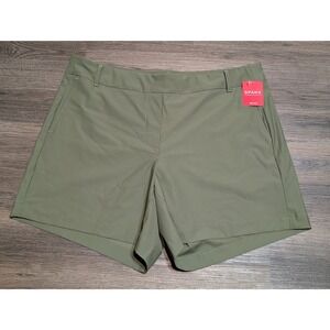 SPANX Sunshine Collection 6 inch inseam shorts olive green UPF 50+ size XL TG